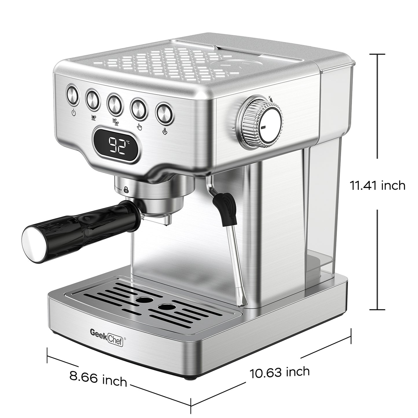 Geek Chef Espresso Machine + Get the 'Coffee Lovers' book for free!