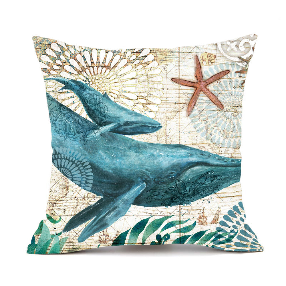 Coastal Turtle Cushion