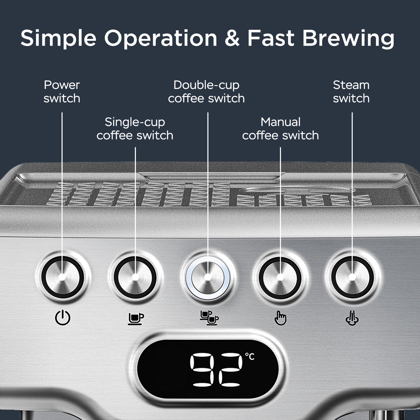 Geek Chef Espresso Machine + Get the 'Coffee Lovers' book for free!