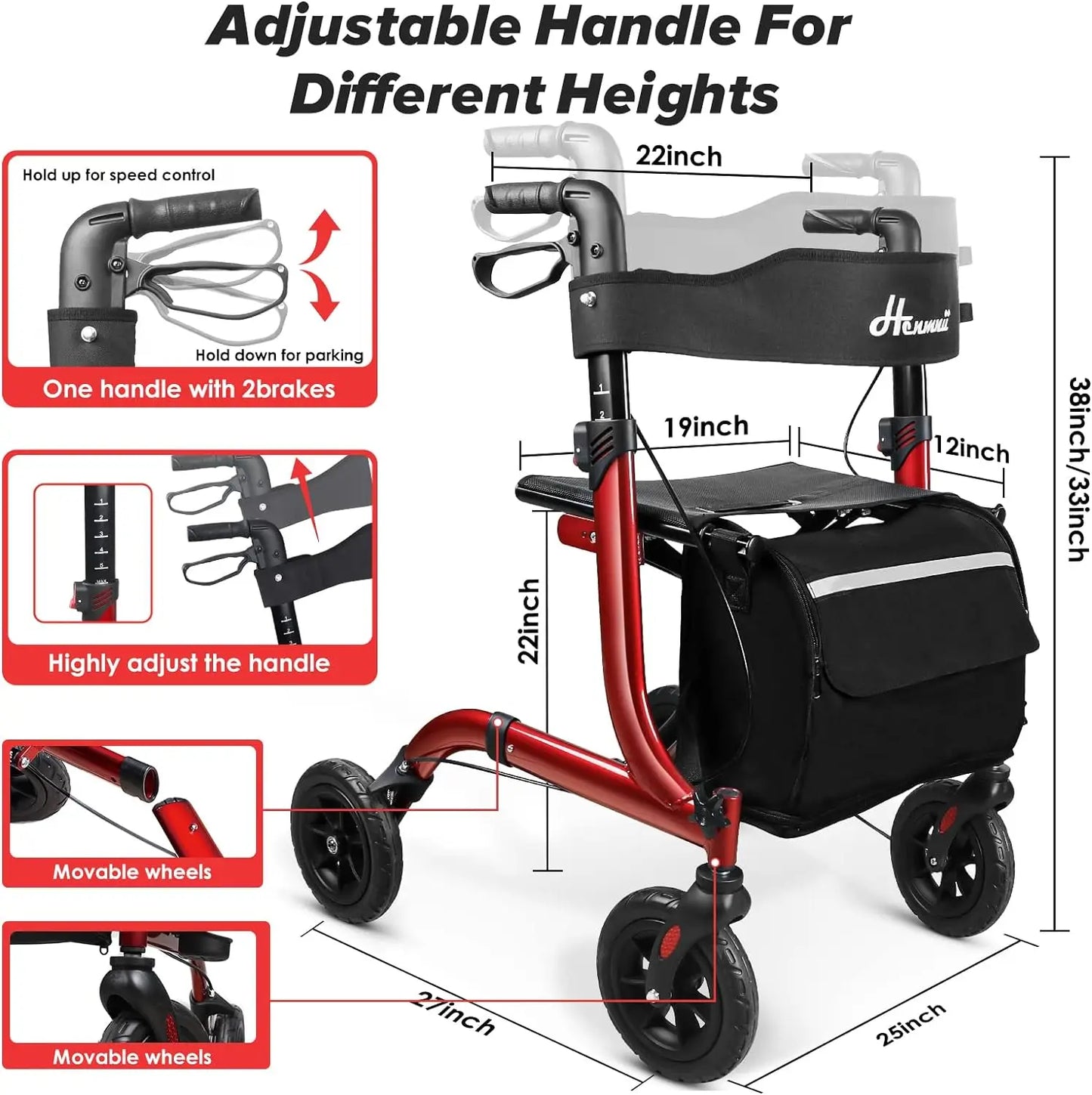 AgileStride All-Terrain Senior Walker