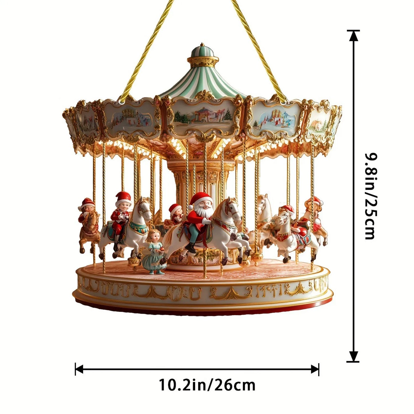 Santa Carousel Charm