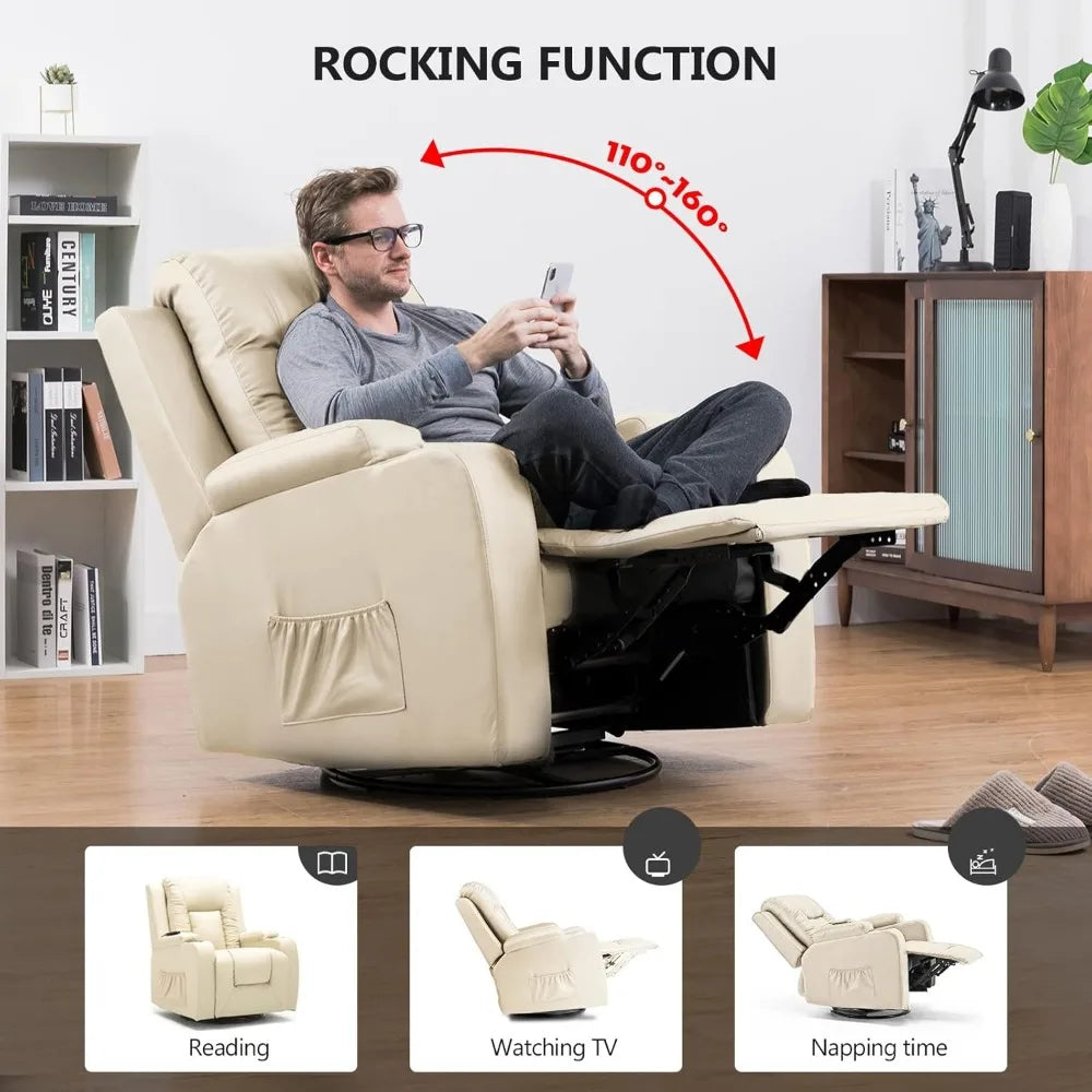 LuxRelax Heat & Massage Recliner