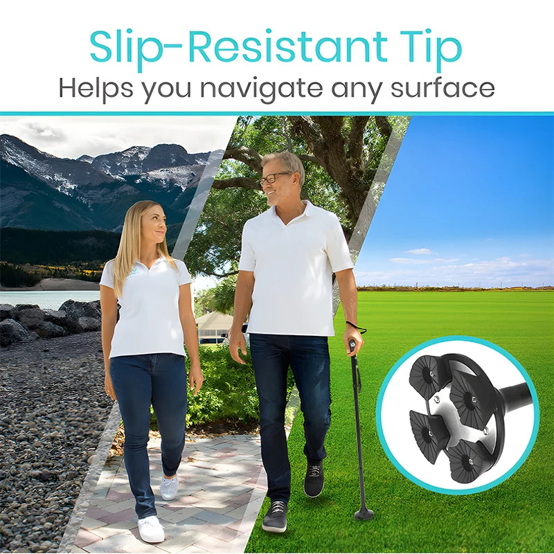 SureStep Collapsible Walking Stick with LED