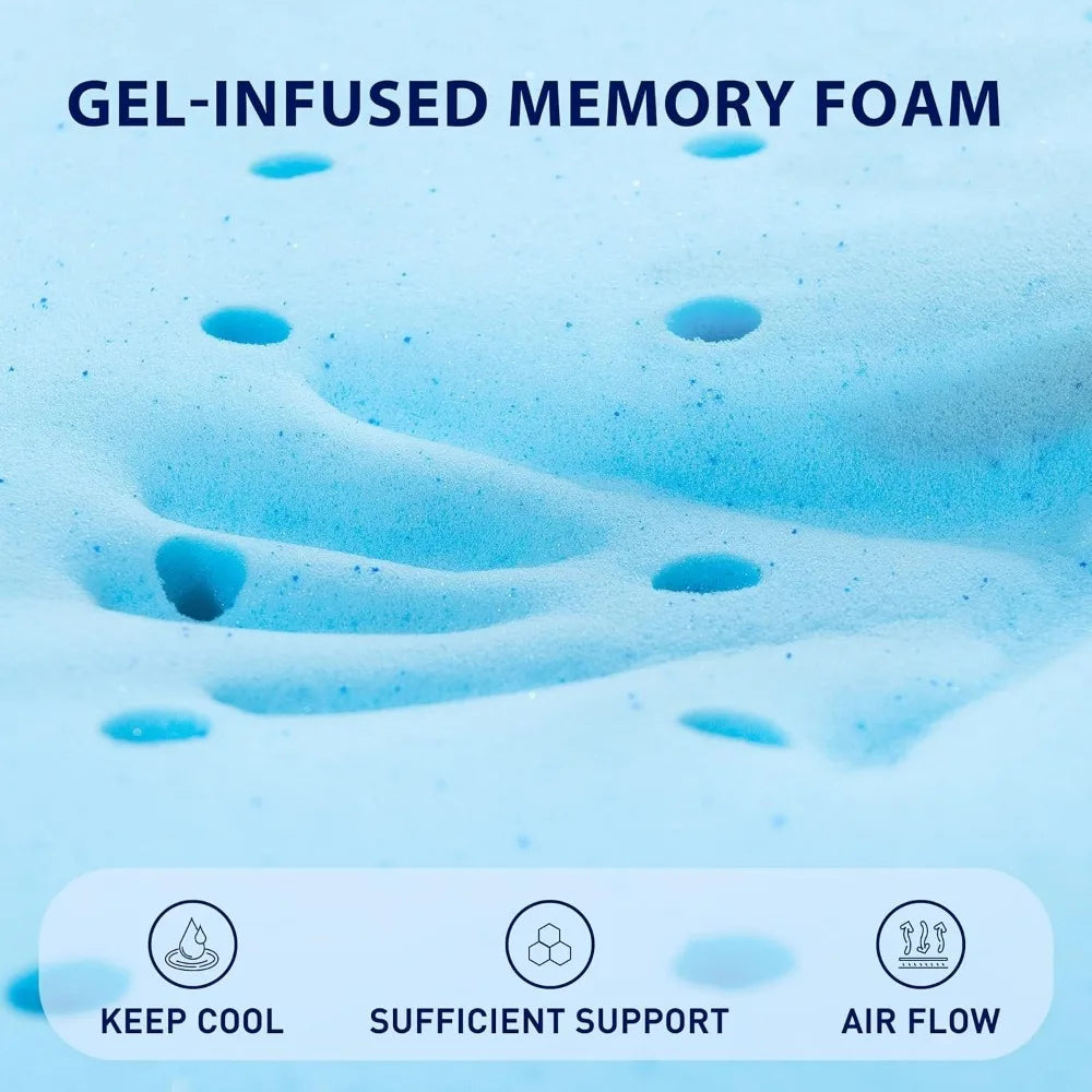 CloudRest Gel-Infused Cooling Bed Topper