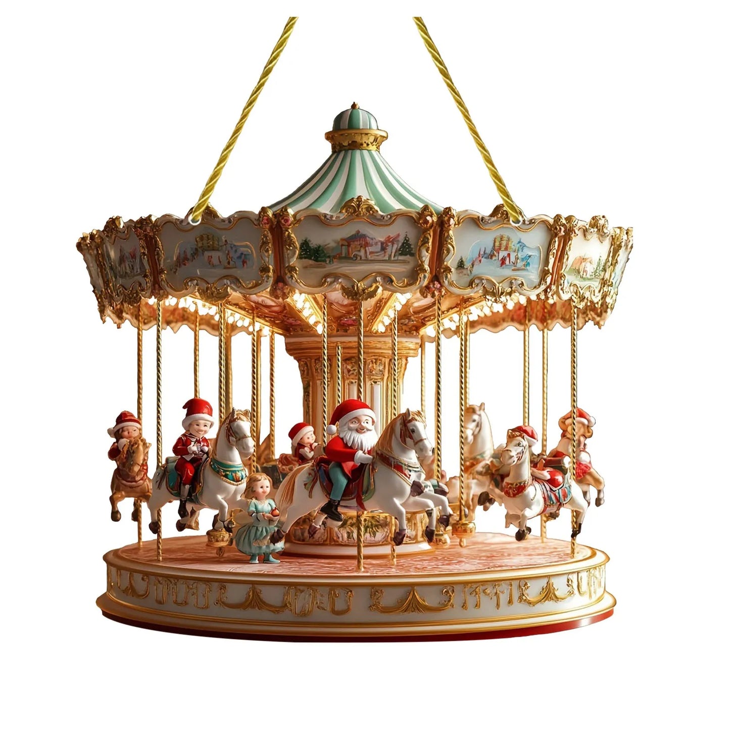 Santa Carousel Charm