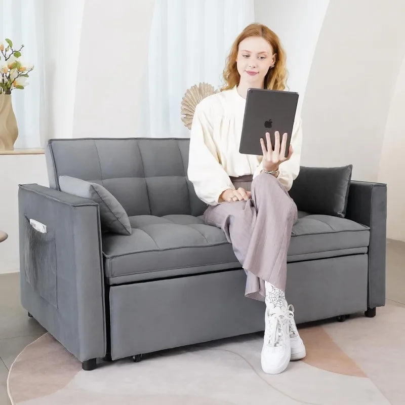 VelvetNest 3-in-1 Sofa