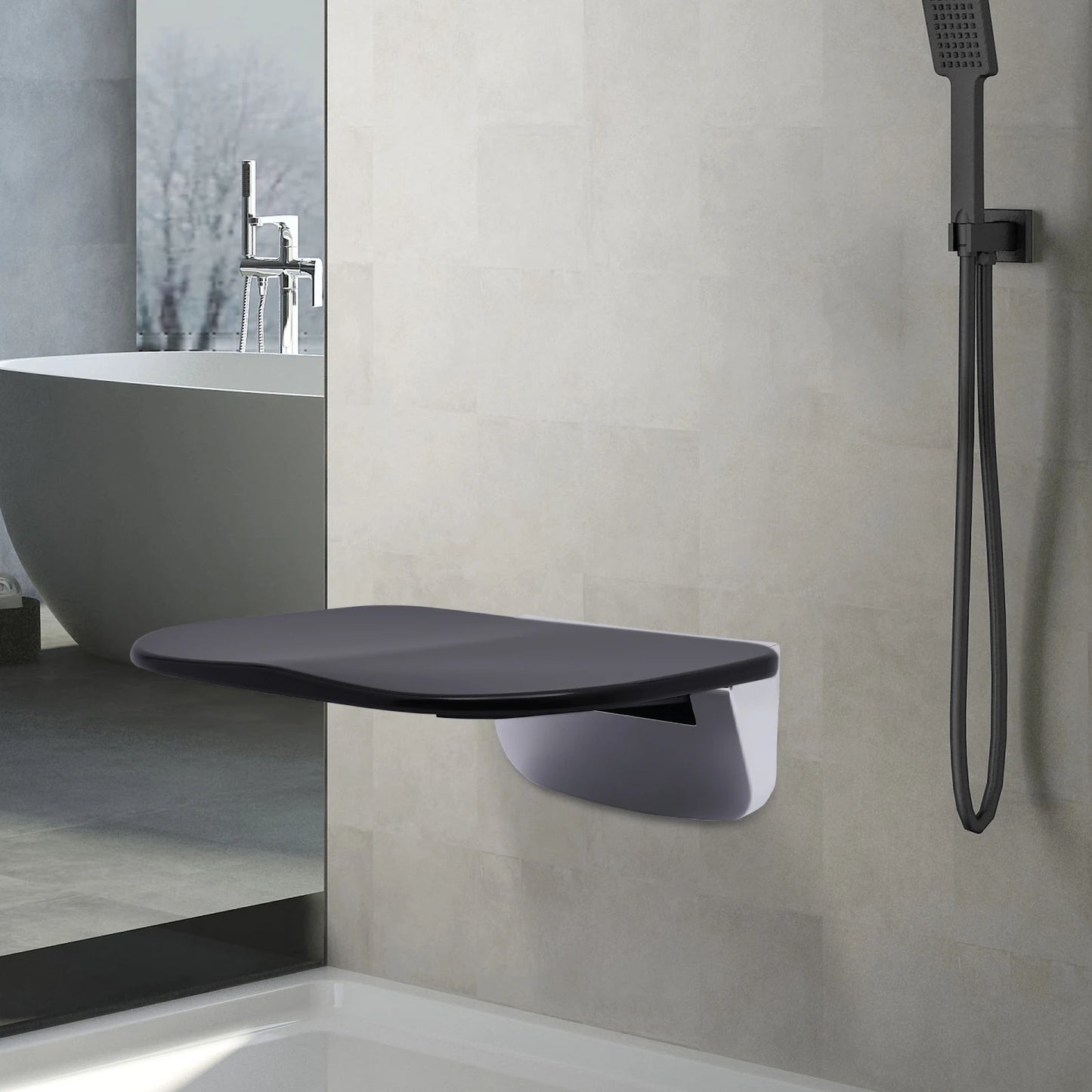 FlexiFold Wall-Mounted Shower Seat