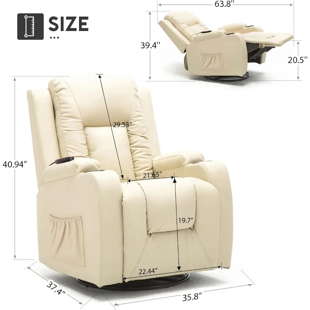 LuxRelax Heat & Massage Recliner