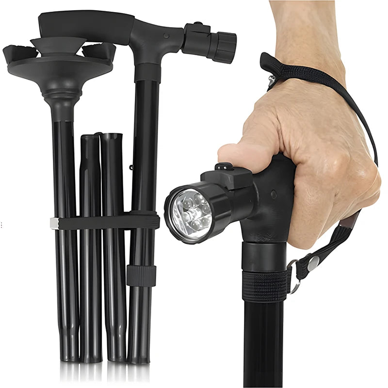 SureStep Collapsible Walking Stick with LED